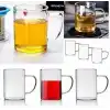 Orret Home 6lı Borosilikat Cam Kupa – Isıya Dayanıklı Termisil Çay ve Kahve Bardağı Seti, Şeffaf Cam Kupa, Sıcak Soğuk İçecekler İçin Dayanıklı Bardak Takımı (6 Adet)