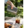 Busstier 12 oz (355 ml) Paslanmaz Çelik Cep Matarası, Su ve Cold Brew İçin Metal Matara, Kamp Seyahat Piknik ve Günlük Kullanım İçin Vidalı Kapaklı Taşınabilir Şişe, Gümüş