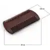 Premium Ahşap Sakal & Bıyık Tarağı, Çift Taraflı Diş Yapısı, Doğal Ahşap Gövde, Deri Taşıma Kılıflı Erkek Bakım Tarağı (Amora)