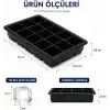 Orret Home 2 Adet Kare Buz Kalıbı, 15 Bölmeli Çok Amaçlı Buz Küpü Kalıbı, Kolay Serbest Bırakma Özelliği, Kahve ve Ev Yapımı İçecekler için İdeal Dondurucu Kalıpları (2 Adet)