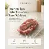 VIORIO 50 Adet Tırtıklı Vakum Makinesi Poşeti Torbası (SEÇENEKLİ) (20x25cm)