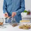 IKEA – Sırt Çantaları Risigillabili Istad, 25 adet 1,2 L + 25 adet için 2,5 l, Dondurucu, gıda maddeleri, renk: mor, TOT. 50 adet, plastik, Mor, Confezione da 1
