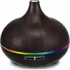 OBEV Büyük 500 mL Hava Nemlendirici Ultrasonik Ortam Nemlendirici Oda Nemlendirici Işıklı Buharlı Nemlendirici Ayarlanabilir Zamanlayıcılı Otomatik Kapanma Özelliği Nemlendirici Led Işıklı Buhar Makinesi (Koyu Ahşap)