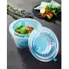 Jouis Salata Sebze Kurutucu Pratik Salata Kurutucu – Çevirmeli Sebze & Marul Kurutma Kabı, 4,5 L Manuel Dönerli Yıkama ve Kurutma Leğeni, Suyu Ayıran Çok Fonksiyonlu Spinner BPA İÇERMEZ