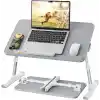Bix Saiji AL30 Ayarlanabilir Laptop Standı Ergonomik Tasarım 17 İnç Uyumlu Taşınabilir Masa Gri
