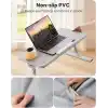 Bix Saiji AL30 Ayarlanabilir Laptop Standı Ergonomik Tasarım 17 İnç Uyumlu Taşınabilir Masa Gri