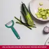 Victorinox 6.0963.4 YPSO Tırtıklı Kenar Çift Taraf Yeşil Soyacak