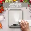 Orret Home Dijital Mutfak Terazisi – Paslanmaz Çelik Yüzeyli Hassas Tartı, 5 kg Kapasiteli, Dara Özellikli, LCD Ekranlı, 5 Birim Dönüşümlü, Pilli,Dijital Tartı