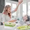 Jouis Basmalı Buz Kalıbı Seti - 2 Adet Silikon Buz Tepsisi, Saklama Kutusu ve Buz Küreği Dahil, Tek Tuşla Kolay Çıkarılabilir BPAsız Pratik Buzluk Kalıbı, Kokusuz Şeffaf Hazneli Buz Yapıcı Set
