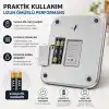 10 Kg Dijital Hassas Mutfak Tartısı - LCD Ekranlı, Paslanmaz Çelik Tartım Yüzeyi, Dara (Tare) Fonksiyonlu, Gram & Ons Ölçüm