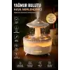 UFO Yağmur Efektli Hava Nemlendirici – Ultrasonik Buhar, Sessiz Çalışma, 7 Renk LED Işık, Zaman Ayarlı (2H/4H/8H), Otomatik Kapanma, Aromaterapi Uyumlu