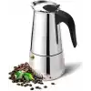 Çelik Ocak Üstü 4 Cup Fincan 200 ml Moka Pot Espresso cin285-4