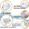 Yenigeldi 2 Adet Flip Pipetli Kapak – Stanley Quencher ile Uyumlu 40 Oz – Sızdırmaz Kapak + 2 Pipet – Krem Renk