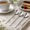Yemek Kaşığı, 6lı Paslanmaz Çelik Kaşık Seti, Gümüş Renk Metal 20 cm, 6 Adet İçerikli Set