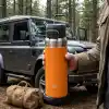 Deconox Paslanmaz Çelik Termos Matara - 1000 ML (1 Litre) Kapasiteli, Renk Seçenekli Isı Yalıtımlı Çelik Suluk (TURUNCU)