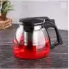 Isıya Dayanıklı Cam Demlik, Süzgeçli Çaydanlık, Filtreli Çay Demleme Çiçek Çayı ve Bitki Çayı İçin (900ML)