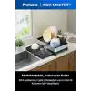 INOX MASTER KD200 | Kompakt Genişletilebilir Bulaşıklık | 304 Paslanmaz Çelik | Su Tahliyeli Tezgah Üstü Kurutmalık