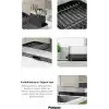 INOX MASTER KD200 | Kompakt Genişletilebilir Bulaşıklık | 304 Paslanmaz Çelik | Su Tahliyeli Tezgah Üstü Kurutmalık