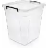 Derin Erzak Saklama Kabı Kapaklı, Kilitli Klipsli Saklama Kutusu, BPA Free, Çok Amaçlı Kiler, Mutfak ve Ev Düzenleme Kutusu, Şeffaf Plastik Organizer, 5 Litre