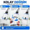 SOGUD 5li Yedek Filtre Kartuşu - Filtreli Musluk Başlığı ile Uyumlu - Tortu ve Kaba Partikülleri Azaltmaya Yardımcı - Kolay Değiştirilebilir Su Filtresi - Mutfak Banyo Lavabo Kullanımı