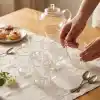 Deconox 6lı Kulplu Borosilikat Cam Çay Bardağı Seti, İnce Şeffaf ve Tabaksız, Keyf-i Ala, Kısa, Desenli, Çizgili ve Burgu Çizgili Model Seçenekleri (Keyf-i Ala Kısa)