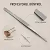 30 cm Profesyonel Şef Cımbızı, Metal Cımbız Maşa, Pişirme Çevirme Servis ve Tabak Süsleme Maşası, 1 Adet