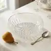 Deconox El Yapımı Üfleme Borosilikat Cam Linea Sunum Çanağı - Şeffaf Dekoratif Salata, Meyve ve Çerez Kasesi (20x6 cm)