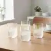 Deconox 4lü Borosilikat Cam Bardak Seti - 290 ml Isıya Dayanıklı Su, Meşrubat ve Kokteyl Bardağı - Kurşunsuz Ekolojik İnce Cam (4 Adet)
