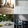 Deconox 4lü Borosilikat Cam Bardak Seti - 290 ml Isıya Dayanıklı Su, Meşrubat ve Kokteyl Bardağı - Kurşunsuz Ekolojik İnce Cam (4 Adet)