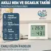 Bluefox Dijital Oda Termometresi ve Nem Ölçer – LCD Ekranlı, Kompakt Higrometre, İç Mekan Sıcaklık ve Nem Takibi, Mıknatıslı & Ayaklı & Duvar Tipi Kullanım – Mutfak, Bebek Odası, Ofis, Sera için Uygun