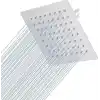 Mayaglory 25x25 cm Kare Paslanmaz Çelik Tepe Duş Başlığı - Kireç Önleyici Silikon Nozullu, Ultra İnce Tasarım, Geniş Yağmur Akışlı Banyo Duş Başlığı, Krom