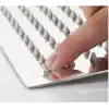 Mayaglory 25x25 cm Kare Paslanmaz Çelik Tepe Duş Başlığı - Kireç Önleyici Silikon Nozullu, Ultra İnce Tasarım, Geniş Yağmur Akışlı Banyo Duş Başlığı, Krom
