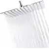 Mayaglory 25x25 cm Kare Paslanmaz Çelik Tepe Duş Başlığı - Kireç Önleyici Silikon Nozullu, Ultra İnce Tasarım, Geniş Yağmur Akışlı Banyo Duş Başlığı, Krom
