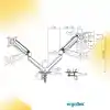 Ergoflex EF X16 Çift Kol 17-32 inch Uyumlu 2-9 kg Amortisörlü Monitör Standı 2026 Versiyon
