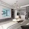 NB North Bayou TV Duvara Montaj Döner TV Braketi 45-75 Düz Ekran TV VESA için Tam Hareket 600x400mmye Kadar Yük Kapasitesi to100 lbs(45kg)
