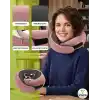 Visco Planet Ortopedik Spiral Seyahat Boyun Yastığı%100 Visco