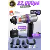 AHV-29 Kablosuz Araç Süpürgesi 220W 22000Pa Güçlü Vakum & Üfleme Özellikli Şarjlı Oto Süpürge