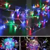 Robeve 10 Metre 100 Ledli Fişli LED Işık RGB Karışık Renk Yılbaşı Led Işık Dekor Lambası Yılbaşı Ağacı Işığı Organizasyon LED Işık Düğün Nişan Kına Organizasyon Işığı Yılbaşı Led Işığı