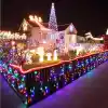 Robeve 10 Metre 100 Ledli Fişli LED Işık RGB Karışık Renk Yılbaşı Led Işık Dekor Lambası Yılbaşı Ağacı Işığı Organizasyon LED Işık Düğün Nişan Kına Organizasyon Işığı Yılbaşı Led Işığı