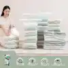 AEE® 2li Jumbo Boy Vakumlu Hurç 90x130x45 Tabanlı Yorgan Yastık Kıyafet Kışlık Büyük Boy Saklama Depolama Poşeti