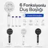 SOGUD Duş Başlığı Seti Antrasit Gri - Filtreli Arıtmalı El Duşu - 6 Fonksiyonlu Yüksek Basınçlı Model - 3 Yedek Filtre Kartuşlu Kireç Önleyici Su Tasarruflu [Enerji Sınıfı A++]