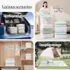 AEE® 2li Jumbo Boy Vakumlu Hurç 90x130x45 Tabanlı Yorgan Yastık Kıyafet Kışlık Büyük Boy Saklama Depolama Poşeti