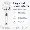 SOGUD Duş Başlığı Seti Antrasit Gri - Filtreli Arıtmalı El Duşu - 6 Fonksiyonlu Yüksek Basınçlı Model - 3 Yedek Filtre Kartuşlu Kireç Önleyici Su Tasarruflu [Enerji Sınıfı A++]