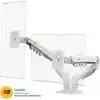 North Bayou NB F160 Ergonomic Çift Kol 2-9 kg Kapasiteli Yeni Nesil Profosyonel Monitör Standı (Beyaz)
