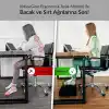 Klasse Ergonomik Visco Ayak Minderi, Oyun Koltuğu ve Ofis Koltuğu için Anti Alerjen Ayak Yastığı, Ayak Koyma Yeri Taburesi, Çok Amaçlı Rahatlatıcı Yarım Silindir İki Parça Masa Altı Ayak Desteği