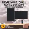 North Bayou NB F160 Ergonomic Çift Kol 2-9 kg Kapasiteli Yeni Nesil Profosyonel Monitör Standı (Beyaz)