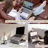 Vigo Wood - LS051 Minderli Eğim Ayarlanabilir Mousepadli Laptop Sehpası