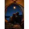 Busstier Type C Şarjlı Kamp Lambası Solar Şarj Destekli Taşınabilir LED Kamp Ampulü Sıcak Işık Modlu Askılı Acil Durum Çadır Lambası Outdoor Gece Lambası