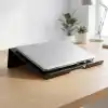 Deconox Metal Laptop Standı, Siyah Dizüstü Bilgisayar Yükseltici Stand, 38x26 cm Havalandırma Delikli Ergonomik Açılı Notebook Standı, Özel Boyalı Masaüstü Laptop Yükseltici