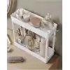 ATA HOME Rafata Çok Amaçlı 2 Katlı Evye Altı Düzenleyicisi Askılı Banyo Düzenleyici Dolap İçi Organizer Raf